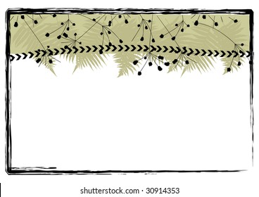 floral background with a space for a text