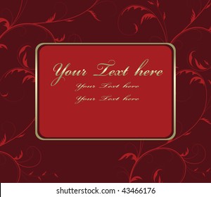 floral background with space for text