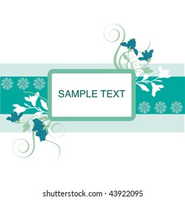 Floral background with space for text