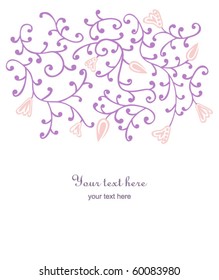 floral background with space for text