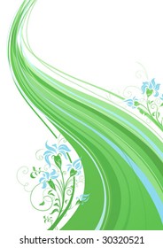 Floral background with space for your text, vector illustration