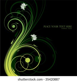 floral background with space for your text