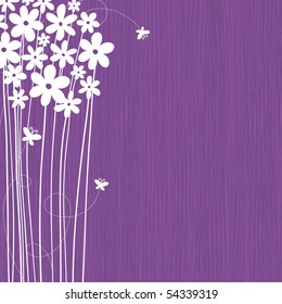 Floral Background With Space For Your Text (vector)