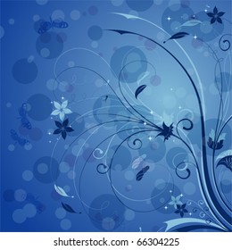 Floral Background with speck, element for design, vector illustration