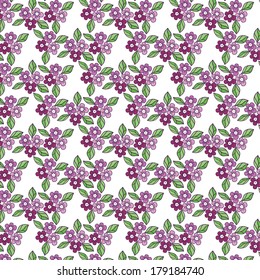 Floral background. Spring seamless texture. Vector pattern