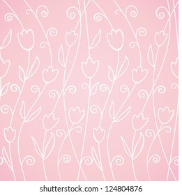 Floral background with spring tulips.
