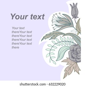 floral background Stylized flowers