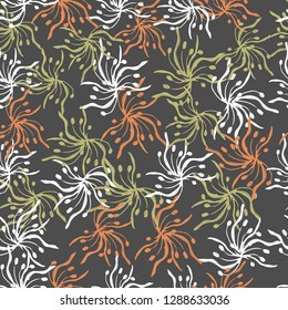 
Floral background of stylized flowers. Endless textures for design, decoration, greeting cards, tiles, invitations, advertising.