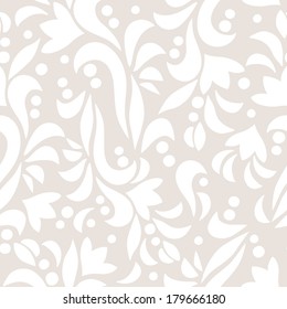 Floral background. Stylized vector pattern. Seamless texture