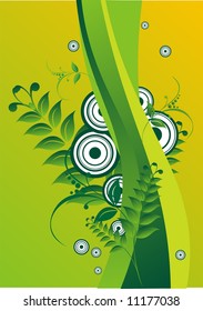 Floral background. Summer. Vector illustration.