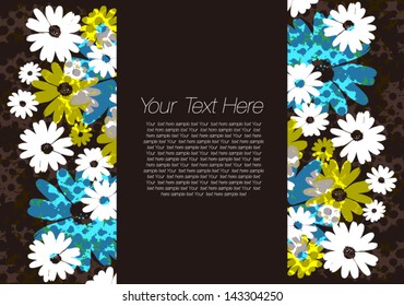 floral background for text