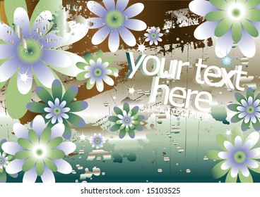 floral background for text