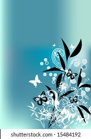 floral background for text