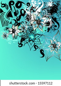 floral background for text