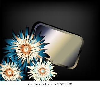 floral background for text