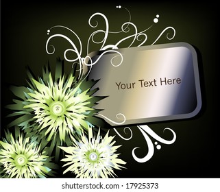 floral background for text