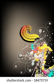 floral background for text