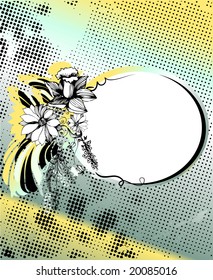 floral background for text