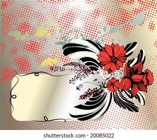 floral background for text