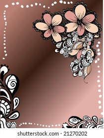 floral background for text