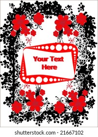 floral background for text