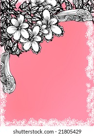 floral background for text