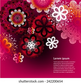 Floral Background for Text