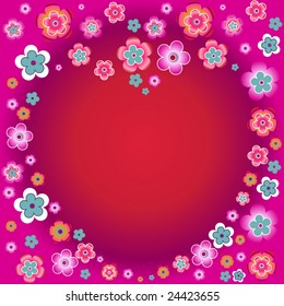 floral background for text