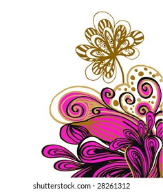 floral background for text