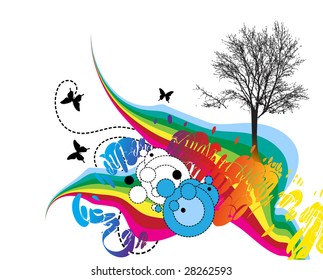 floral background for text