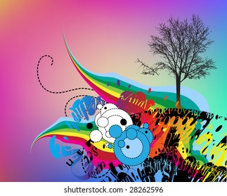 floral background for text
