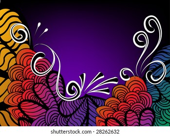 floral background for text