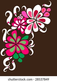 floral background for text