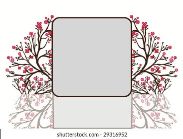 floral background for text