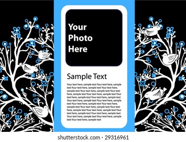 floral background for text
