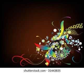 floral background for text
