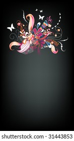 floral background for text