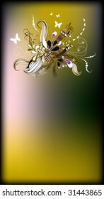 floral background for text