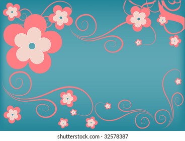 floral background for text
