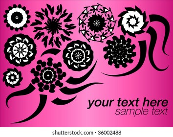 floral background for text