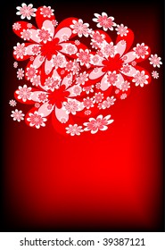 floral background for text