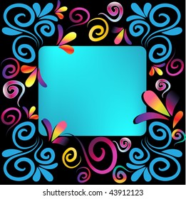 floral background for text