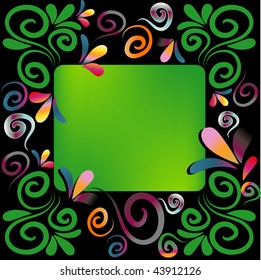 floral background for text