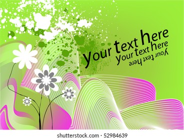 Floral Background for Text