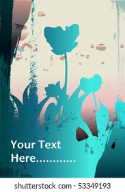 floral background for text