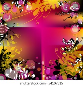 floral background for text