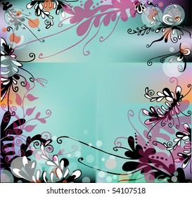 floral background for text