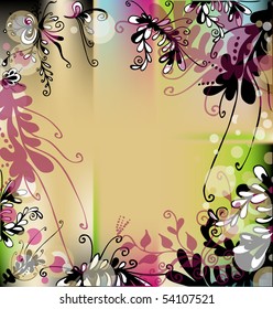 floral background for text