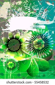 floral background for text
