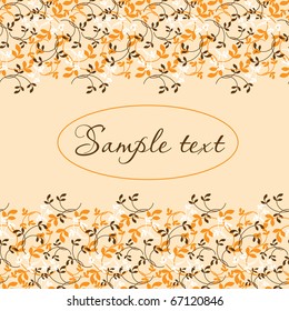 Floral background for text